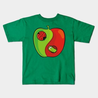 Yin Yang Apple Kids T-Shirt